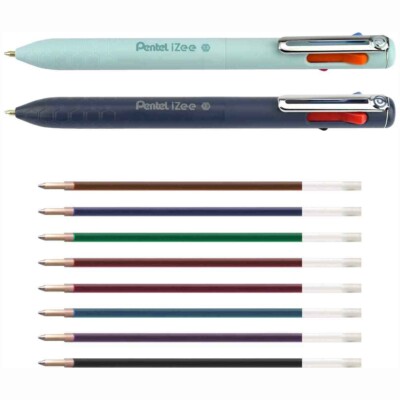 PENTEL 4-Farb-Kugelschreiber iZee BXC470DC 0,5mm | Ersatzmine | wählbar