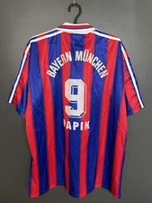CAMISETA DE FUTBOL LOCAL BAYERN MUNICH 1996/1997 #9 PAPIN VINTAGE TALLA XL ADULTO