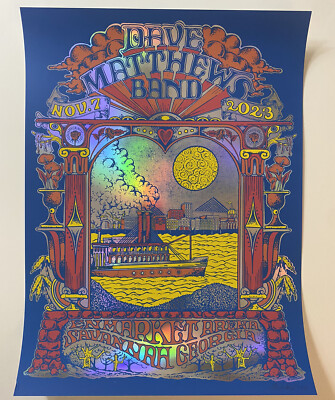 Dave Matthews Band Poster Savannah Enmarket Arena 2023 #'d X/50