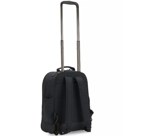 KIPLING Gaze nylon women's rolling large travel backpack with wheels -Black USED - Picture 4 of 17
