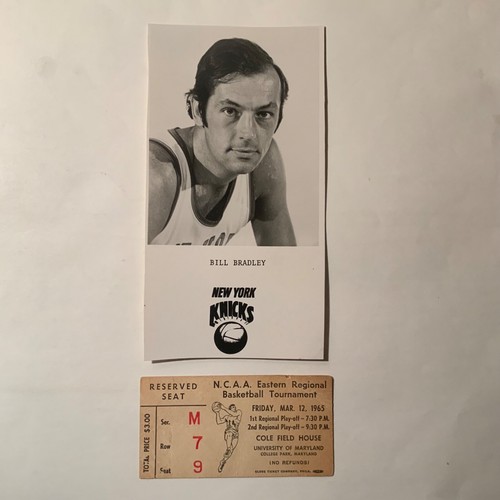 Bill Bradley 1965 East Regionals ticket Princeton v. NC St. / St. Joe’s v. Prov - Picture 1 of 3