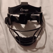 Champion Sports Softball Mask Wide Vision Black Use For 11"-12" softballs