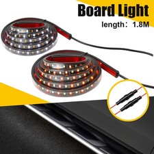 2X 70" estribo tira de luz LED peldaño lateral lámpara de puerta señal de giro secuencial
