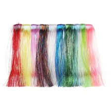 Fly Tying Materials, Crystal Flash 20 Pcs & 12 Inch & Mix & PE