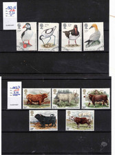 Timbres de Grande-Bretagne neufs** et oblitérés en série complète