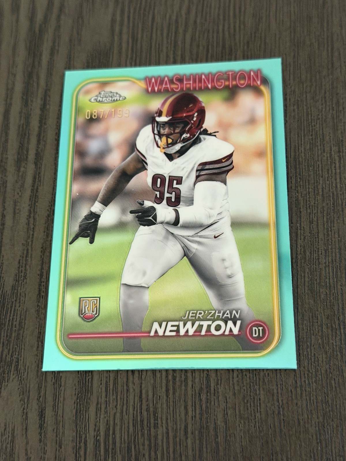 Jer'Zhan Newton Topps Chrome #233 Teal Refractor