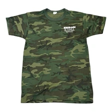 Vintage Enron Camouflage Single Stitch Large T Shirt Sportswear
