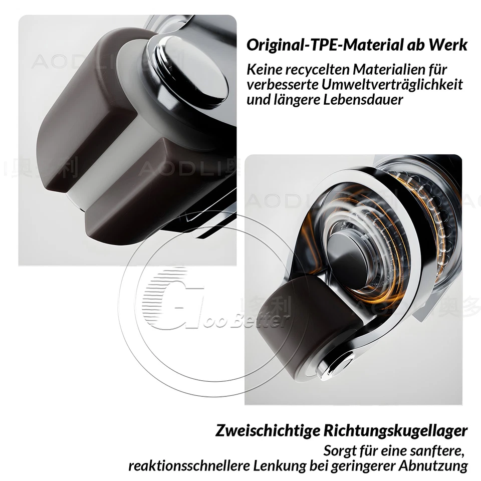 Möbelrolle Kastenrolle Lenkrolle Ø 15 25 30 40 50 mm Mini Transport Lauf Rollen - Bild 3 von 4