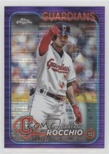 2024 Topps Chrome Purple Sonar Refractor 145/275 Brayan Rocchio #113 1db4