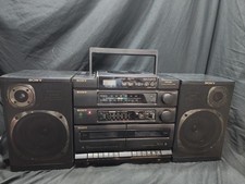 Sony CFD-460 AM/FM CD Dual Cassette BOOMBOX Only Radio Working For Parts