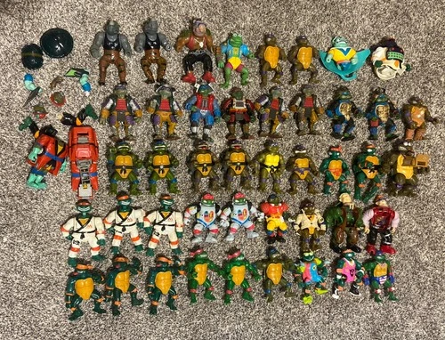 New ListingBIG Vintage 80s & 90s Teenage Mutant Ninja Turtles Action Figure Lot