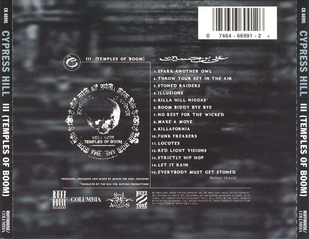 【USオリジ】Cypress Hill /III Temples Of Boom III - Temples Of Boom (2xCD, Album, Ltd) explicit_lyrics