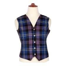 Scottish Tartan Kilt Vest Men's Pride of Scotland 5 Button Kilt Waistcoat