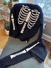 Gap Boys Skeleton 2 Pc Pajama Set - Halloween - Black - Size 12