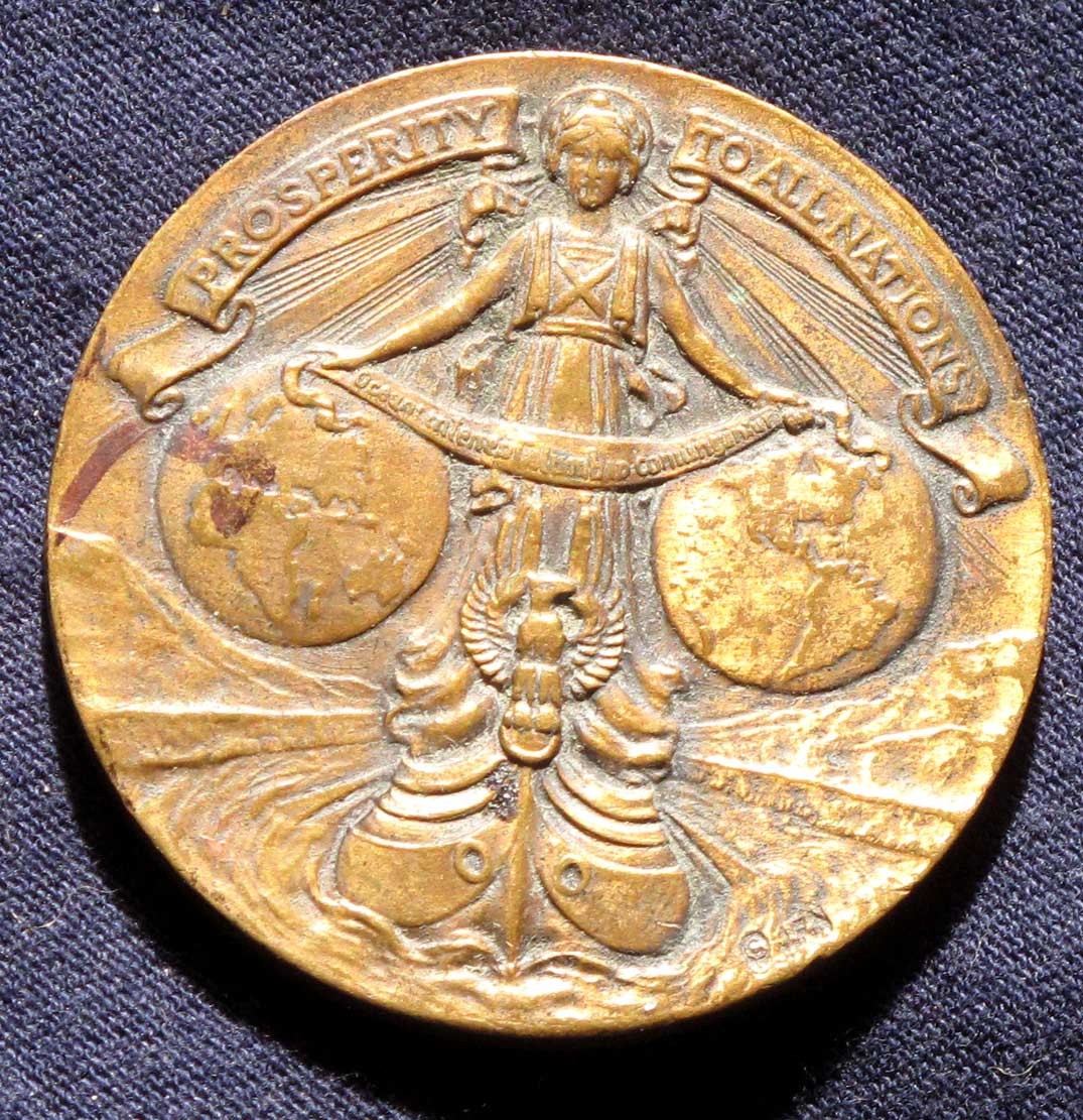 1914 HK-398 ; Panama Canal Completion Brinze So-Called Dollar ; S/N 12705