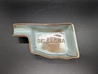 MCM Vintage Frankoma Pottery Slate Blue Oklahoma Ashtray /Candy/Trinket Dish