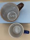 Gibson Elite Couture Owl City Mug~Hand Painted Embossed Stoneware~Set of 2 — photo 5