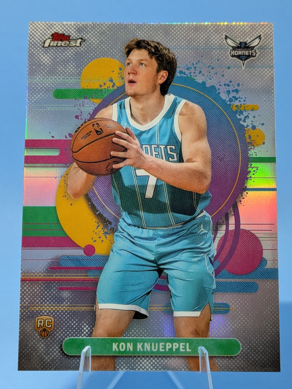 Kon Knueppel (RC) 2025-26 Topps Finest-Uncommon Refractor #104 Charlotte hornets