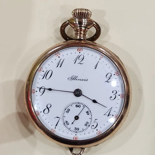 Antique B&B Royal 20 Year Gold Watch Illinois Pocket Watch 11 Jewels