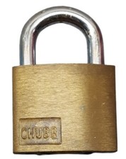 Vintage Chubb 1K42 AVA High Security Padlock - WRONG KEY - Locksport 10-Disk