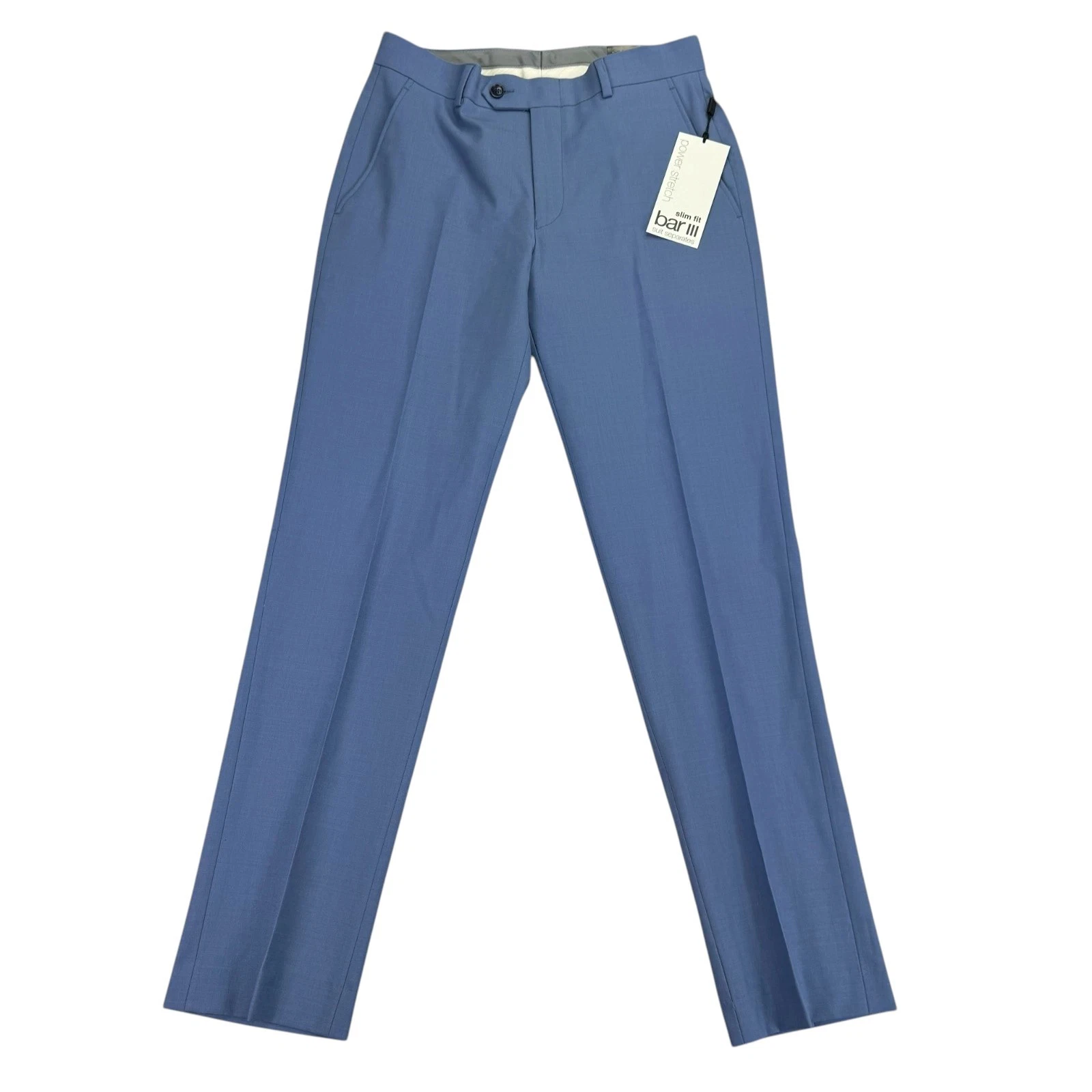 Bar Iii Mens Slim fit Dress Pants 33 / 32 Periwinkle Blue Solid
Opens in a new window or tab
