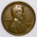 ~VINTAG AMERICAN COPPER~ 1933-D Lincoln Wheat Penny One Cent US 1c VF i447.1