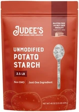 Judee's Unmodified Potato Starch (2.5 lbs) Non GMO, Dedicated Gluten & Nut Free