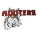 Vintage Hooters Sign - Chicken Wing Restaurant Owl Gas Pump Porcelain Diner Sign