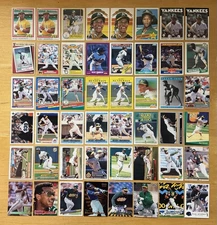 Ricky Henderson Lot Of 48 Mix Brand 1981-2000 NM-MT