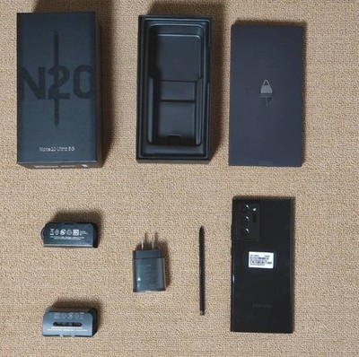 Mystic Black Unlocked Samsung Note20 Ultra 5G 128 GB and 12GB of RAM. SM-N986U1
