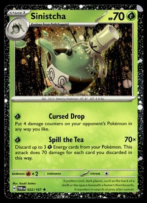 Sinistcha - (Cosmos Holo) Rare Holo Blister Exclusives 022/167 NM Pokmon  TCG | eBay