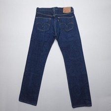 Levi's 501 Straight Button Fly Jeans Mens 32 x 32 Dark Wash Y2K 2000s Indigo EUC