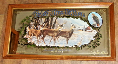 Rare 1991 Wildlife Collection Pabst Blue Ribbon WHITETAILS Deer