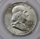 1952-D Franklin Half Dollar PCGS MS64FBL