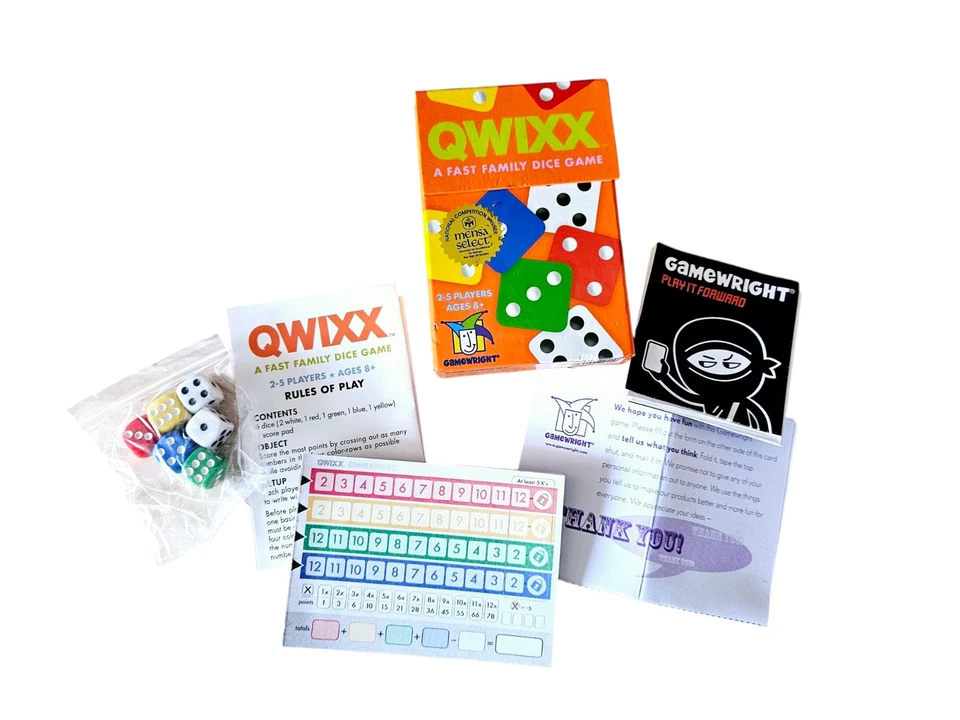 NEW  QUIXX  Dice Game Game Wright Ages 8+ Quick Play Travel Holiday Party - Image 2 of 4