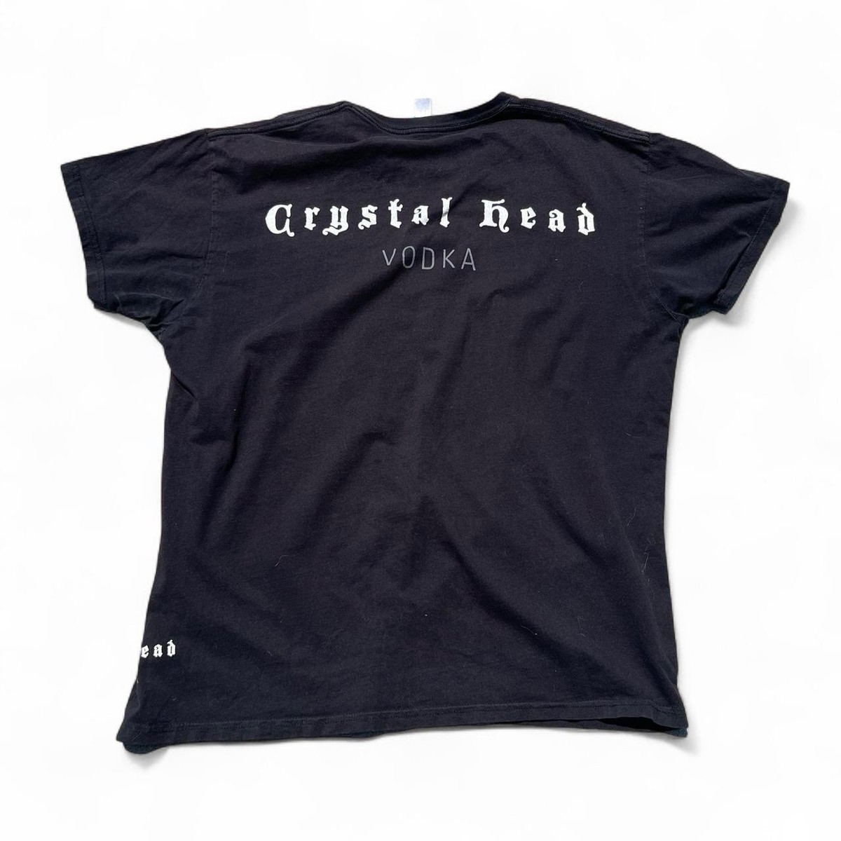 Vintage Y2K Crystal Head Vodka Skull Grunge Emo Womens XL Punk Tee View 4