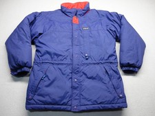 Vintage Patagonia Jacket Kids 12 Blue Insulated Ski Winter Coat Warm Nylon
