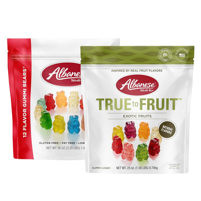 World'S Best Family Share Pack, 12 Flavor Gummi Bears & True to Fruit Exotic Fru