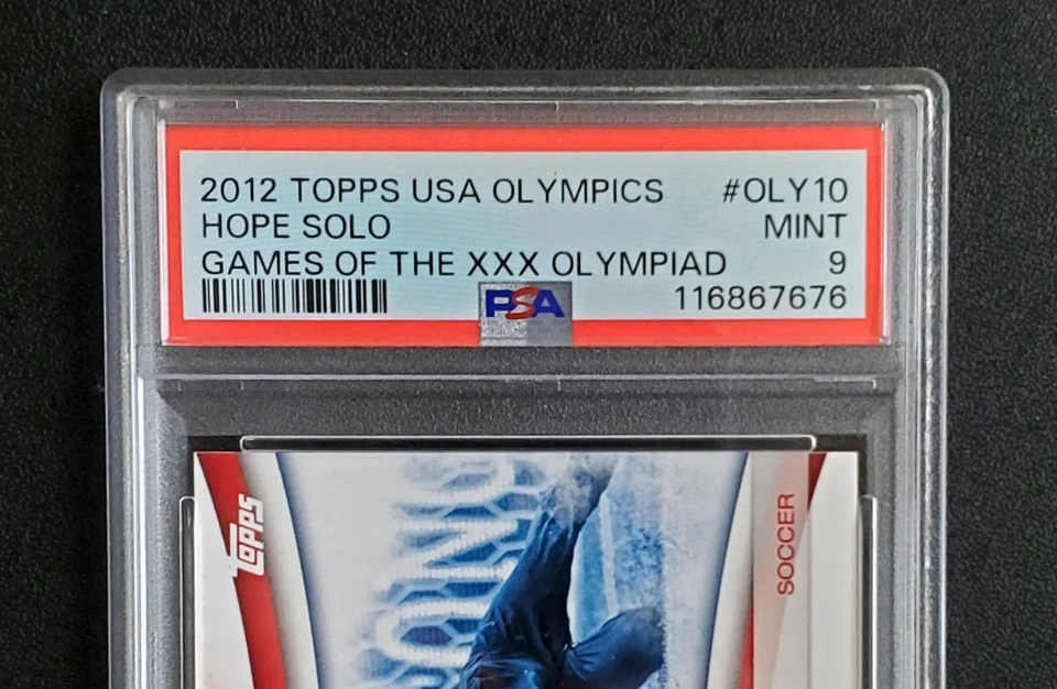 Hope Solo 2012 Topps U.S. Olympic Games of the XXX Olympiad #OLY-10 PSA 9(POP 1) - Image 4 of 4