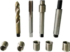 M10 X 1.0X12.7 Spark Plug Repair Short Tooling KIT, Metric Thread Repair... 