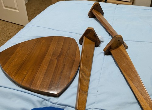 14" Eckdusche Fußstütze - Holz Hocker Sitz zum Rasieren der Beine - Bild 2 von 4