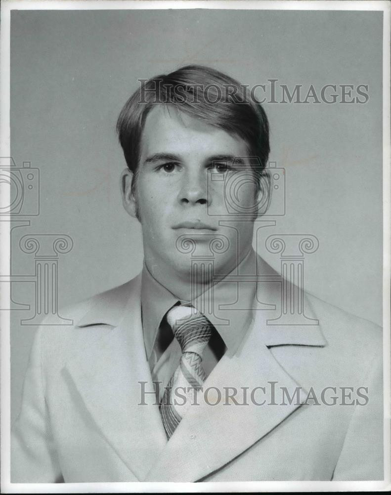 1971 Press Photo Dou Ratcliffe, bay Village High-Dream Team Football - cvb41292