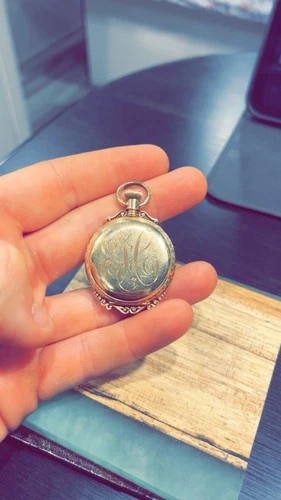Antique Elgin 1890 Pocket Watch 14K Yellow Gold Hunter Case