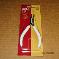 Brand New The BeadSmith Round Nose 5" White Pliers PL314