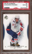 2007 SP AUTHENTIC ALEXANDER OVECHKIN #4 GRADED A GAY ASS 10 WOW