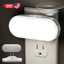 LED Night Light 2 Pack Plug-in Wall with Dusk to Dawn Sensor 1W 5000K Dimmable