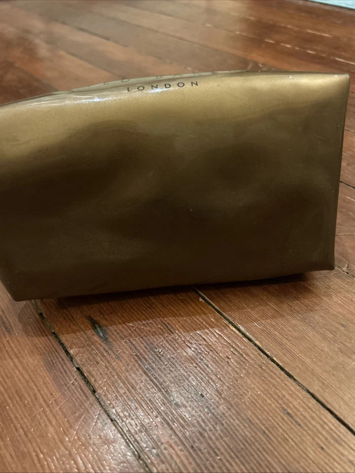 Ted Baker London Gold Cosmetics Make-up Bag Case Gold Bow  Center Gem - Image 3 of 4