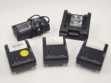 Lot of 3 Epson TM-P20 M327B Mobile Receipt Printer w/ Dock OT-SC20 M328A