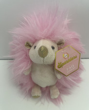 FAO Schwarz Sparklers 6" Plush Hedgehog Pink Gold Stuffed Animal Toy NWT