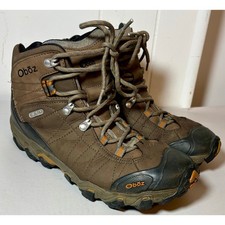 Oboz Men  s Bridger Mid Waterproof Hiking Boots Brown 22101 Sz 10